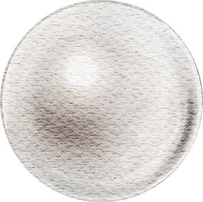 Watercolor pearl graphic representing Little Pearls Pediatric Dentistry’s bright, healthy smiles