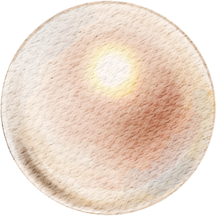 Soft pink watercolor pearl representing healthy, radiant smiles at Little Pearls Pediatric Dentistry